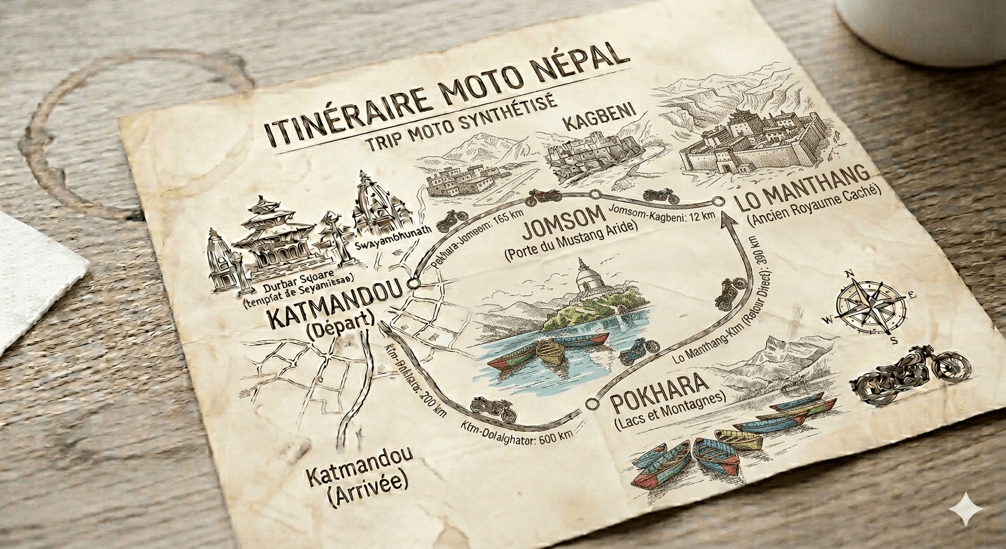 Trip route map