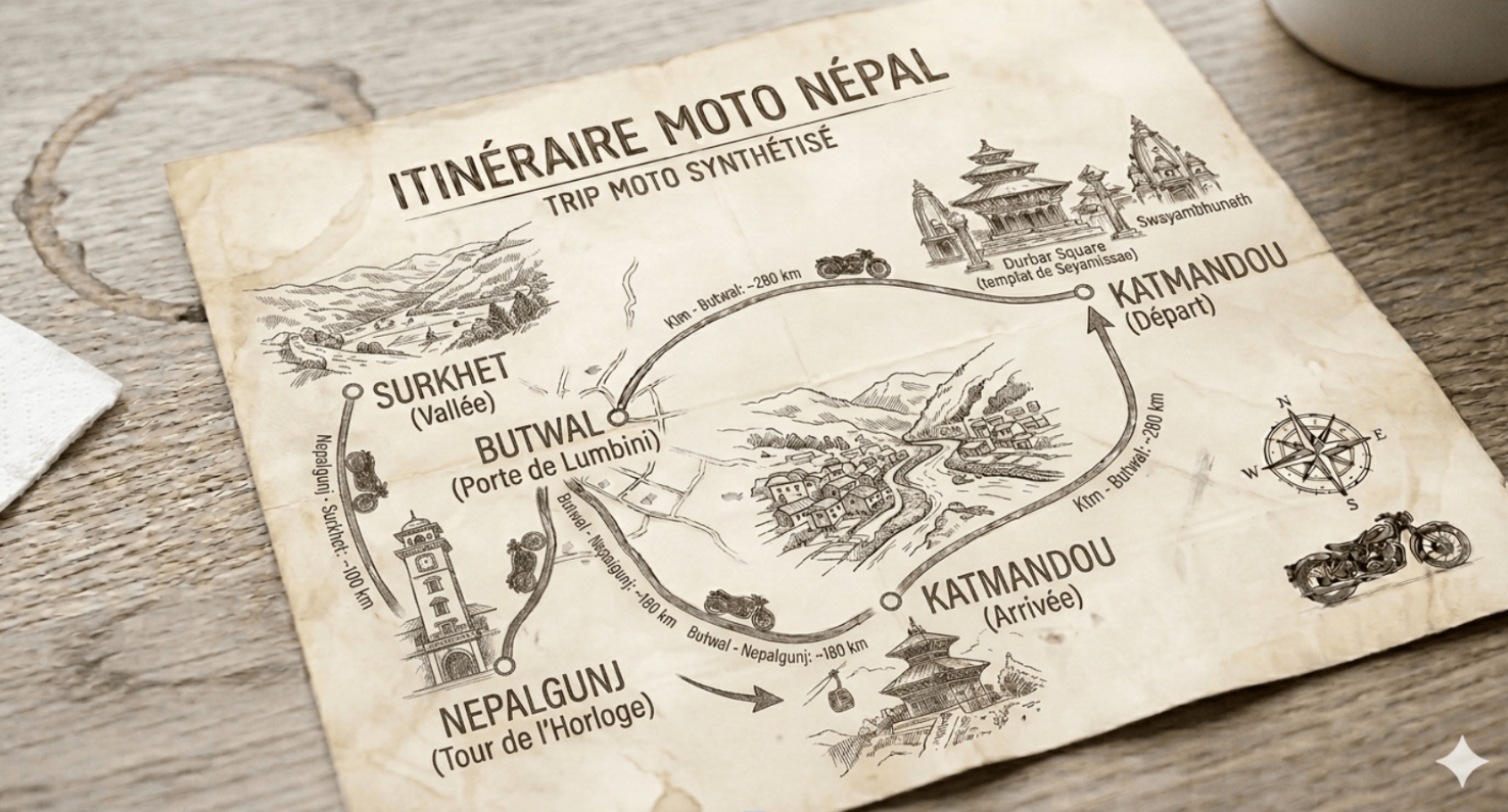 Trip route map