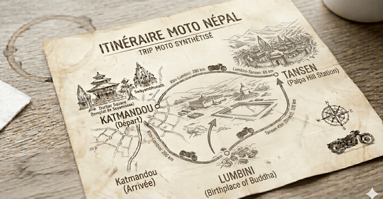 Trip route map