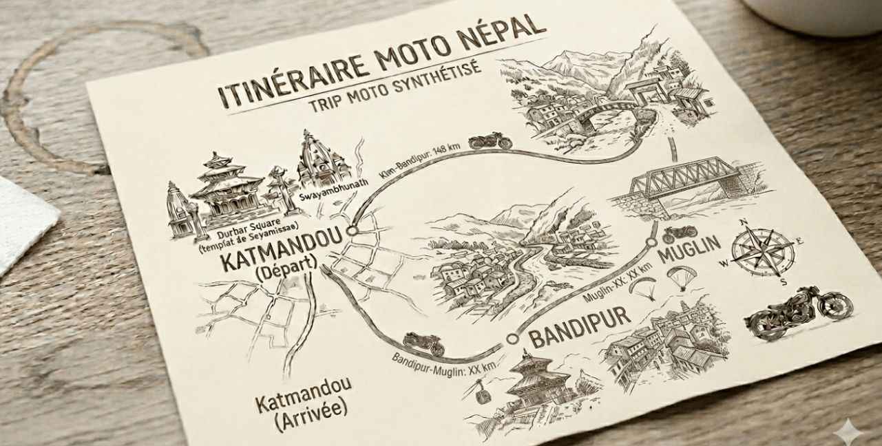 Trip route map