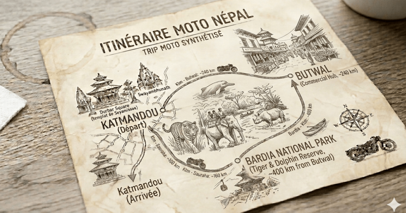 Trip route map