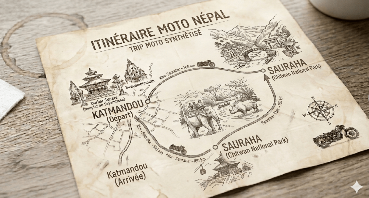 Trip route map