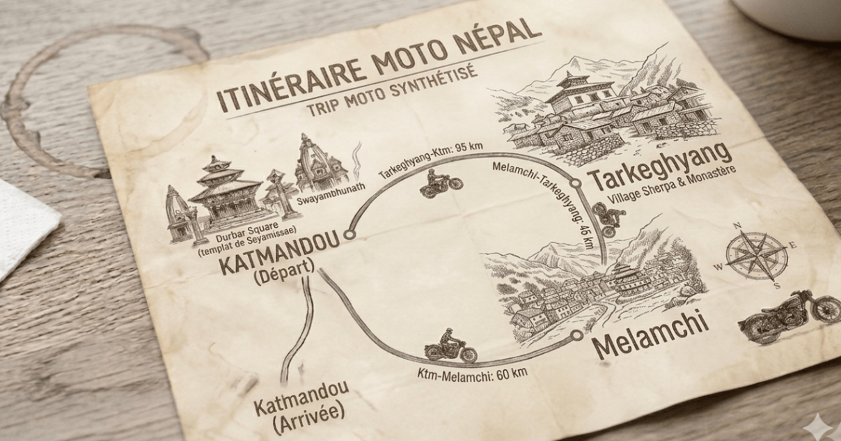 Trip route map