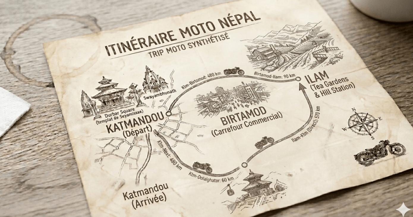 Trip route map