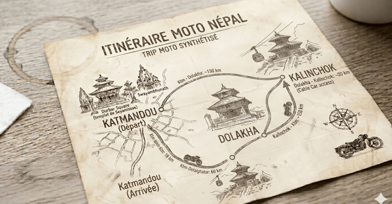 Trip route map