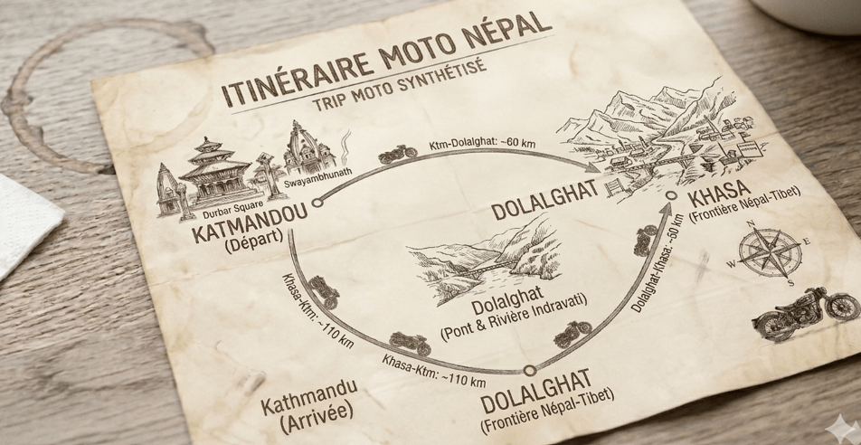 Trip route map