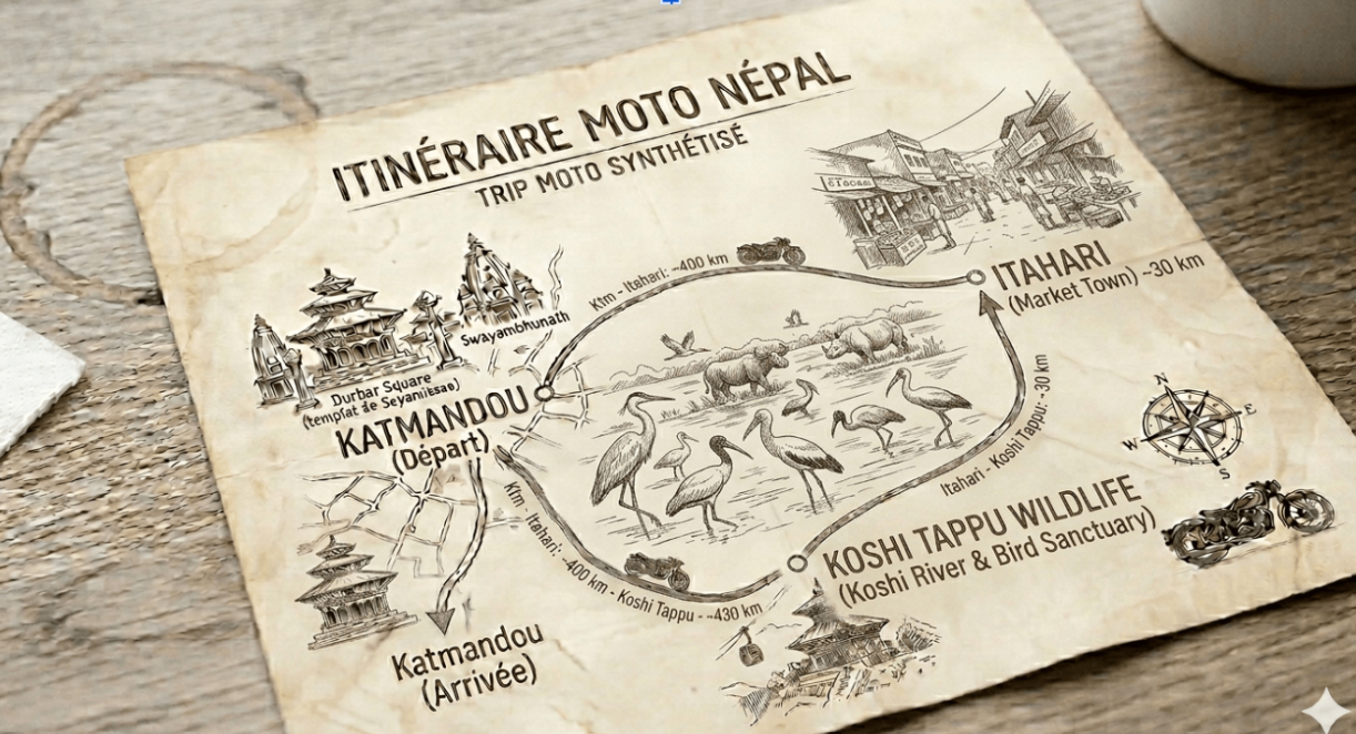 Trip route map