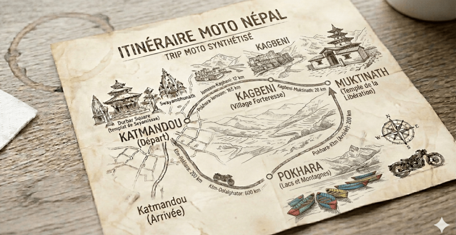Trip route map