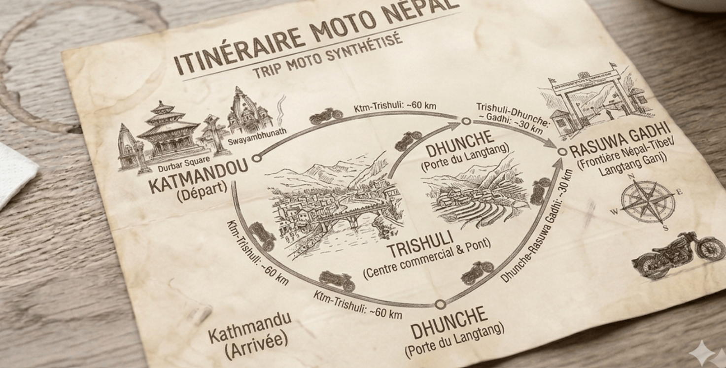 Trip route map