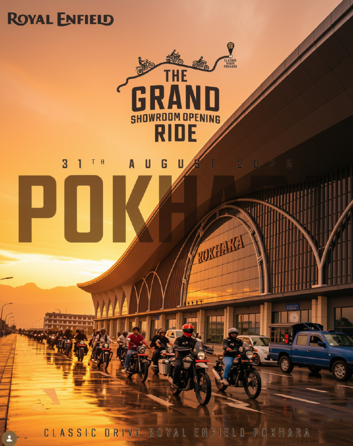 Royal Enfield Grand Ride Pokhara 2026-Événement d'ouverture de la salle d'exposition