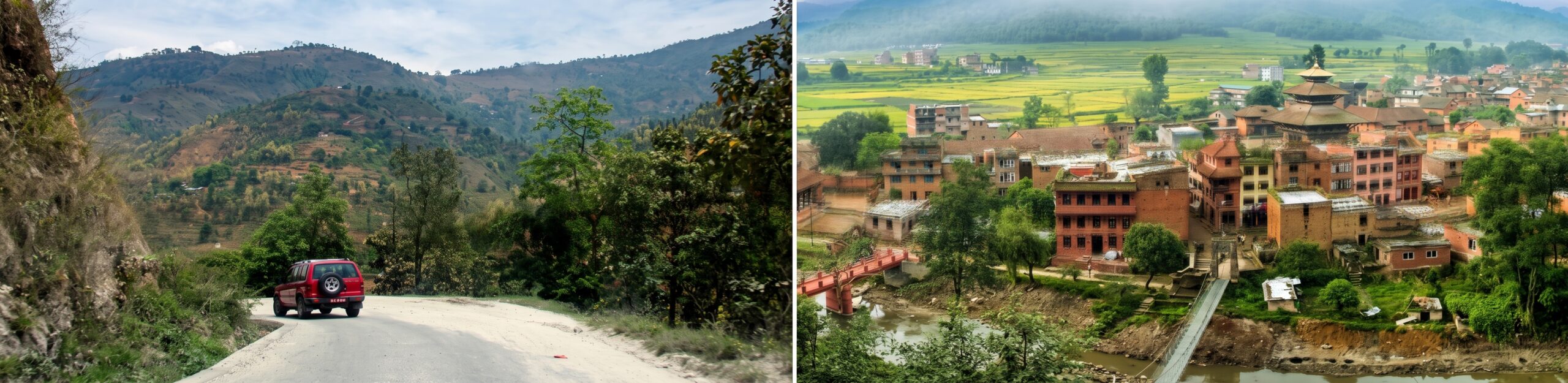 Katmandou  →  Phatkeshwor → Dhulikhel → Panauti